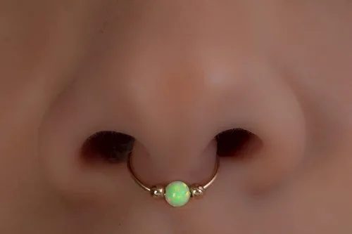 Miniatura 13 de Anillos de tabique rellenos de oro de 14 quilates ópalos