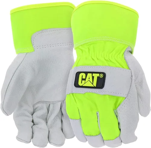 CAT Men's 013103 High-Vis Pigskin Leather Palm Glove