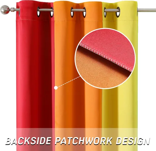Miniatura 5 de THOOO Rainbow Blackout 2 paneles 52"x72
