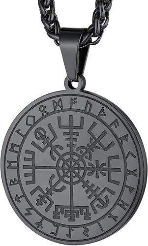 FaithHeart - Collar con talismán escandinavo vikingo de martillo de Thor joya original clásica de hombre de acero inoxidable amuleto colgante