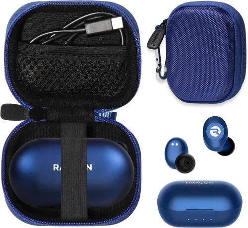 Miniatura 10 de Funda para auriculares Raycon Everyday (edición 2024), auriculares intrauditivos, auriculares Raycon Fitness (negro)