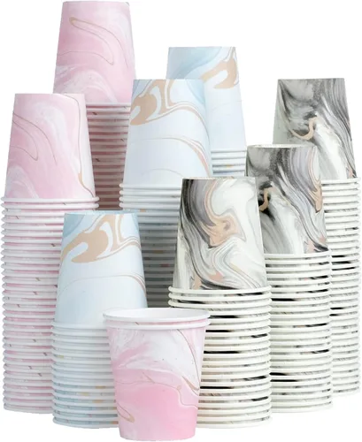 Miniatura 8 de Paquete de 600 vasos de papel de 3 onzas, vasos de baño pequeños desechables para enjuague bucal, mini vasos de papel para baño, fiesta, picnic