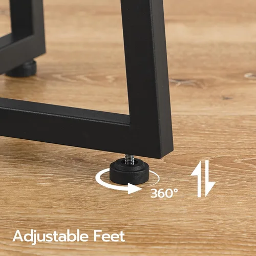 Miniatura 8 de HOOBRO - Mesa auxiliar redonda, mesa de acento con pedestal de metal resistente, mesita de noche redonda de 15.7", para sala de estar, dormitorio