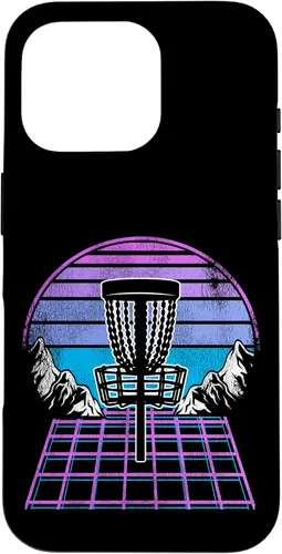 Miniatura 19 de Disco Golf Basket 90s Synthwave Sunset Retrowave Frisbee Golf Case para iPhone 15