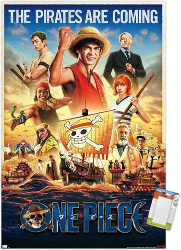 Miniatura 12 de Trends International Netflix One Piece - Póster de pared de una hoja, 34 pulgadas de largo x 22.4 pulgadas, versión enmarcada en negro Versión