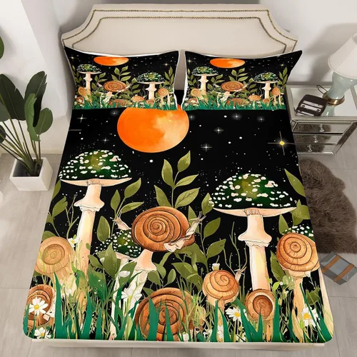 Miniatura 44 de Erosebridal Sábana bajera ajustable con estampado de fútbol, tamaño individual, para niños y niñas, juego de ropa de cama de juegos de pelota, funda