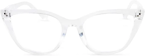 In Style Eyes Elegantes lentes de lectura, montura completa, montura completa, marco clásico de ojo de gato grande, sin receta, lente de aumento