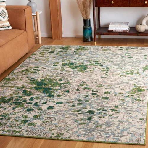 Miniatura 16 de SAFAVIEH colección Monaco MNC225E - Alfombra boho chic con diseño abstracto de acuarela, no suelta pelusa, para sala, habitación, comedor, oficina
