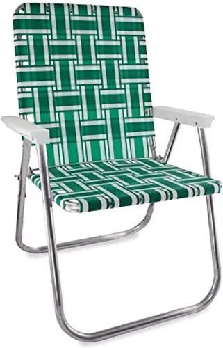 Miniatura 21 de Silla de césped plegable de aluminio al aire libre de Lawn Chair USA Sillas con correas resistentes para acampar, deportes, playa, jardín