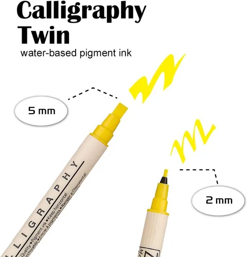 Miniatura 5 de 8 rotuladores Zig para caligrafía con sistema de memoria, multicolor