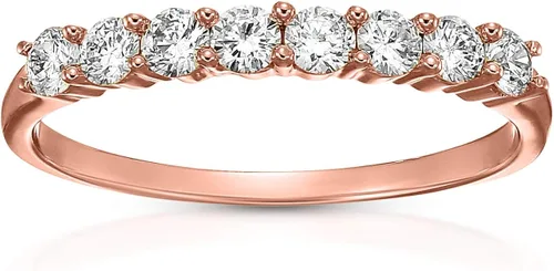 Miniatura 7 de Vir Jewels Anillo de boda de diamante 12 cttw en oro blanco de 14 quilates, engaste de 8 piedras