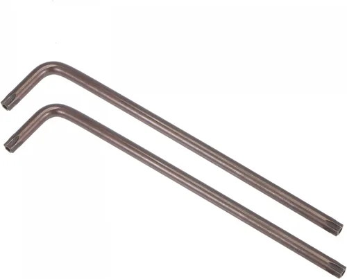 Miniatura 13 de uxcell T30 Anti manipulación Torx Star Key Bit Llave, forma de L 6.5 pulgadas brazo largo, acero S2 2 PC