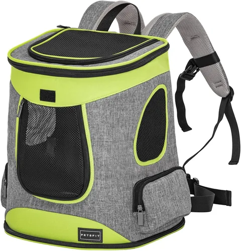 Miniatura 17 de Petsfit: mochila para mascotas con diseño de cojín de cintura mejorado para un mejor ajuste a la cintura, adecuada para gatos y conejos pequeños