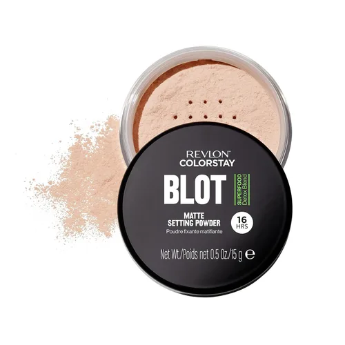Miniatura 2 de Revlon ColorStay Blot Polvo facial, Polvo fijador matificante, difuminador y absorbente de aceite, Regalo para ella, Difumina imperfecciones, 0.5 oz