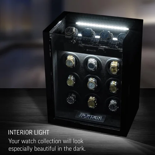 Miniatura 3 de TIMECUBE 9 Watch Winder with 4 Storage Slots and Interior Light