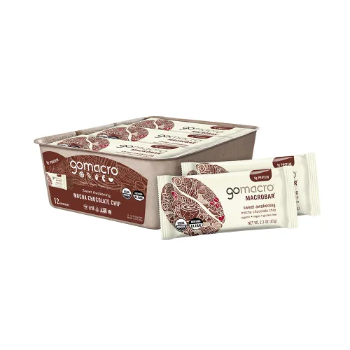 Miniatura 12 de Barritas de proteína GoMacro veganas y orgánicas