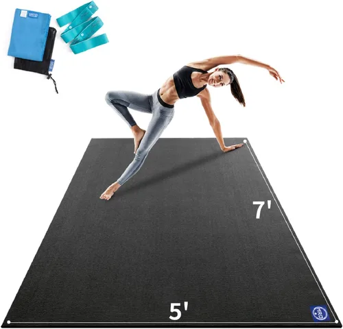 Miniatura 11 de MRO Extra Large Yoga Mat, 12'x6'/9'x6'/7'x5'/6'x4' (9MM) Extra Wide and Thick Exercise Mats for Home Gym Workout, Non-Slip, Soft for Women and Men