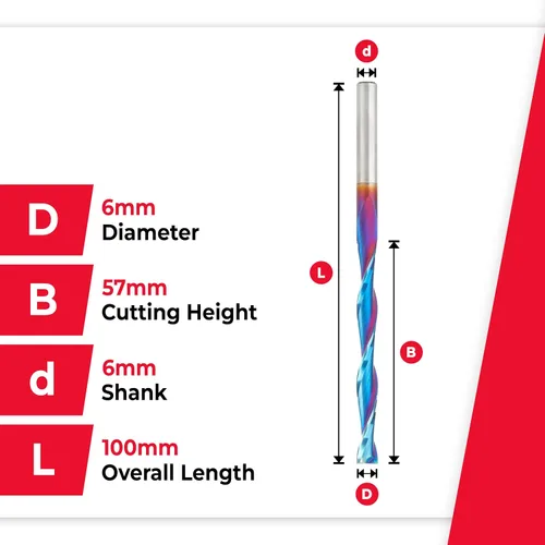 Miniatura 4 de Amana Tool 48444-K SC Spektra Extreme Tool Life Recubierto de espuma de corte en espiral 0.236 in D x 2.244 in CH x 0.236 in SHK x 3.937 in Largo