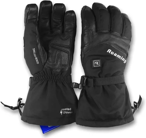 Roaming Guantes calefactados recargables para hombres y mujeres, guantes de esquí con calefacción eléctrica para motocicleta, snowboard, patinaje y