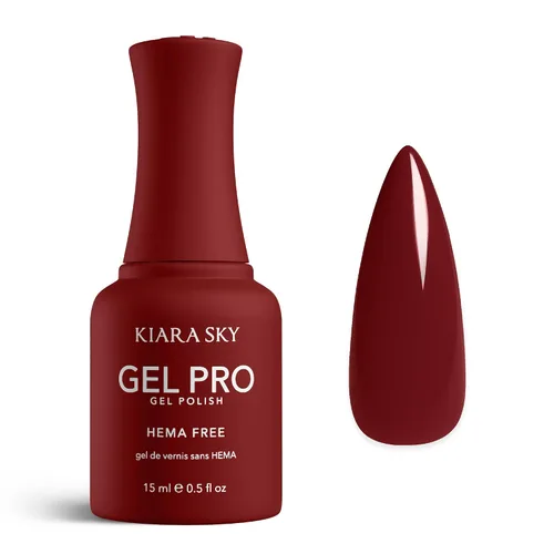KIARA SKY Pro - Esmalte de uñas de gel sin hema, Brick By Brick, 0.5 onzas líquidas