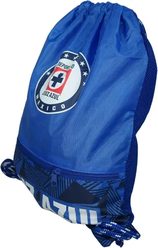 Miniatura 2 de Icon Sports Cruz Azul - Bolsa oficial con cordón para gimnasio y fútbol, Azul, Cruz Azul