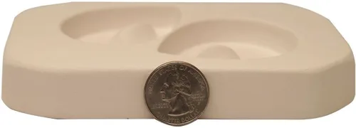 Miniatura 3 de LF128 Molde de vidrio de lágrimas Holey fundido para el trabajo del horno $19 al por menor
