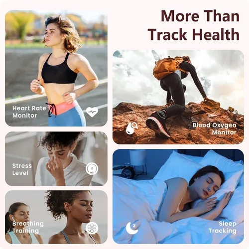 Miniatura 6 de Reloj inteligente para hombres y mujeres, llamada Bluetooth, más de 120 modos deportivos, seguimiento del sueño, contador de pasos y calorías, reloj