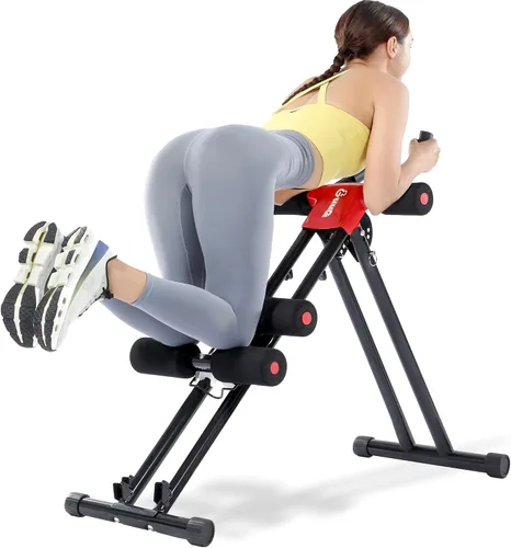 Miniatura 9 de Ab Machine Abdominal Entrenamiento de estómago: Máquina de entrenamiento de abdominales ajustable Ab Cruncher Equipo de entrenamiento de fuerza
