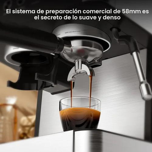 Miniatura 2 de Máquina de café expreso (2025 Mejora) de 20 bares con molinillo de café anti-obstrucción incorporado, máquinas de café expreso con varita