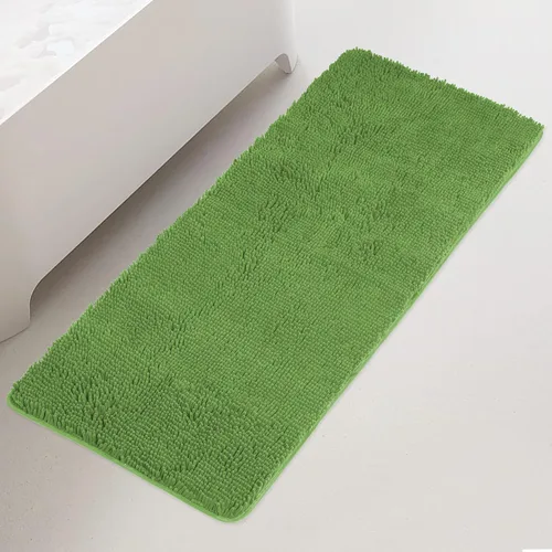 Miniatura 215 de Yeaban Alfombra de pasillo de baño de 24 x 72 pulgadas, antideslizante, alfombra de baño larga de felpilla gruesa, absorbente y lavable, alfombra