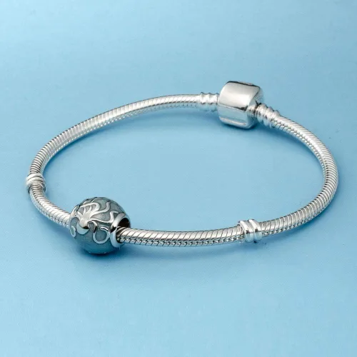 Miniatura 4 de SOUKISS - Abalorio de plata de ley 925, diseño de pulpo oceánico, se adapta a pulsera europea
