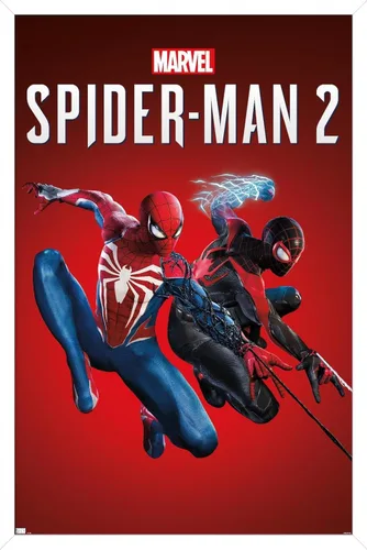 Miniatura 10 de Marvel's Spider-Man 2 - Póster de pared de arte clave, 34 pulgadas de largo x 22.4 pulgadas de ancho, versión premium sin marco