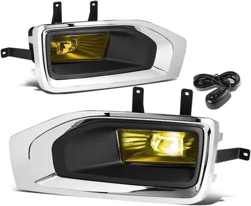 Miniatura 4 de DNA MOTORING FL-ZTL-263-AM Luz antiniebla LED con bisel e interruptor [compatible con Escalade 07-08 / Avalanche 07-13 / 07-15 Silverado]