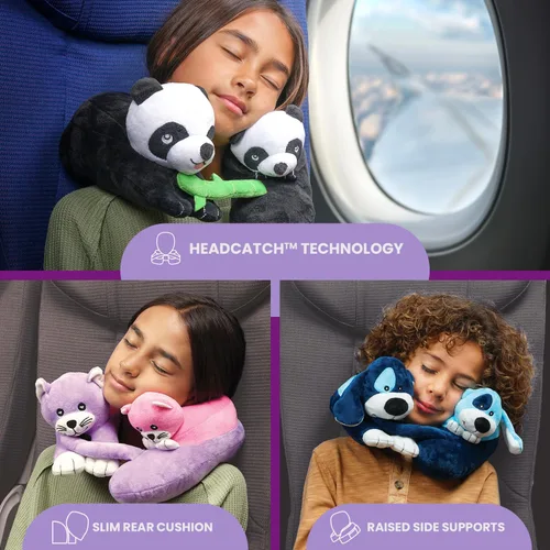 Miniatura 2 de Cabeau Almohada de viaje en avión para niños – Evolución para niños – Apoyo para el cuello para dormir en aviones, trenes y coches – Adorable