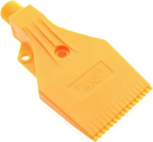 Miniatura 4 de E-outstanding Boquilla de chorro de viento amarillo de 1/4 '' BSPT macho 3Holes ABS soplador de aire boquilla de cuchillo de aire