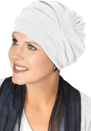 Miniatura 14 de Trinity Turbante 100% algodón - ¡3 estilos en uno! Sombreros encorvados para quimioterapia, para pacientes con cáncer.