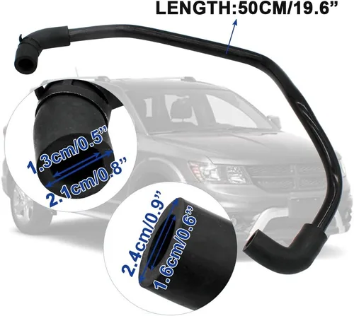 Miniatura 3 de Manguera de ventilación de cárter PCV de 3.7L compatible con Jeep Commander Grand Cherokee Liberty Dakota Durango Nitro Ram 1500 2007-2012 Reemplaza