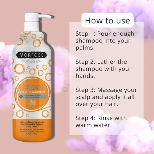 Miniatura 5 de Morfose Champú para el cabello de argán (33.8 fl oz)