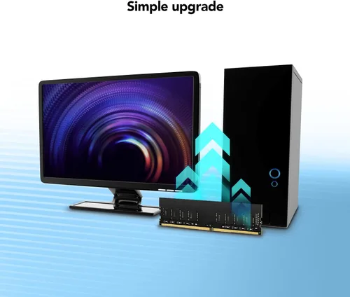 Miniatura 5 de Lexar Memoria de escritorio de 16 GB DDR4 UDIMM RAM 3200MT/s CL22 de 288 pines, negro (LD4AU016G-B3200GSST)