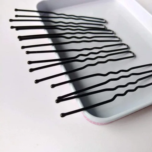 Miniatura 5 de Horquillas de pelo negro para boda en forma de U (120 unidades)