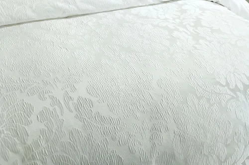 Miniatura 4 de Royal Hotel Bedding Juego de funda de edredón jacquard Sara de 7 piezas (funda de edredón), lazos en las esquinas con funda de edredón y cierre