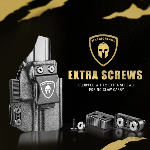 Miniatura 7 de Funda IWB de Kydex WARRIORLAND, Compatible con Glock 17/19/19X/20/21/26/43X/43Xmos, Hellcat Pro, Sig P320/P365/P365X/P365XL, G2C/G3C/G3, M&P