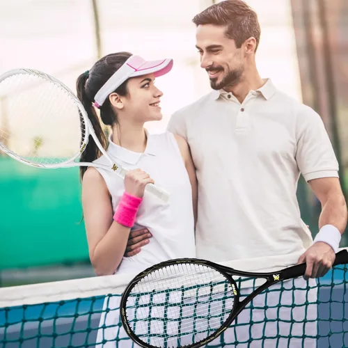 Miniatura 6 de Raquetas de tenis – Juego de raquetas de tenis de 27 pulgadas para principiantes, incluye 4 pelotas de tenis, 2 overgrips y 2 bolsas de tenis