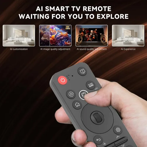 Miniatura 6 de Control remoto por voz Bluetooth MR25GA (AKB76046602) para televisores LG 2019 a 2025, control de voz AI con puntero y Alexa, control remoto