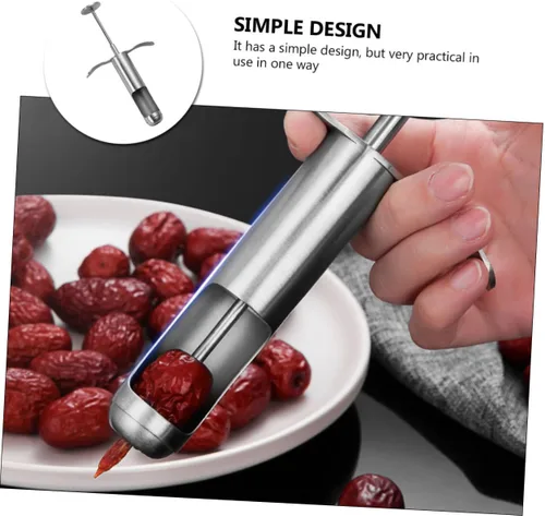 Miniatura 9 de Ciieeo Herramienta de eliminación de núcleo de azufaifo, descorazonador de frutas de cocina para fácil eliminación de fosas rojas, diseño ligero