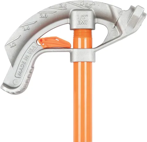 Miniatura 12 de KLEIN TOOLS 51606 Doblador de conductos de aluminio de montaje completo, 1/2-pulgada EMT, pedal ancho para alimentos, símbolos de referencia