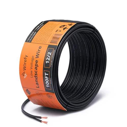 Miniatura 14 de Wirefy Cable de paisaje de bajo voltaje 10/2 de 50 pies Cable de iluminación de paisaje de bajo voltaje Cobre puro Entierro directo al aire