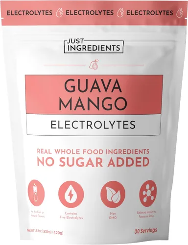Miniatura 10 de JUST INGREDIENTS Blue Hawaiian - Mezcla de bebida de electrolitos 30 porciones Agua de coco orgánica, espirulina y electrolitos de 5 claves