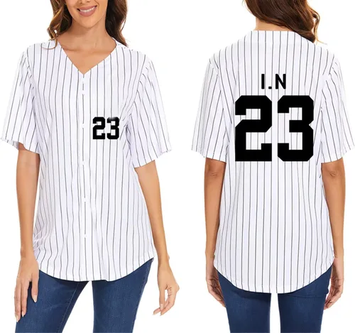 Miniatura 12 de DHSPKN Stray Kids Domin ATE Album Merch Rockstar 8th Baseball Shirt Felix Jisung Hyunjin Minho Bangchan Changbin Concerts Tee Unisex Tops