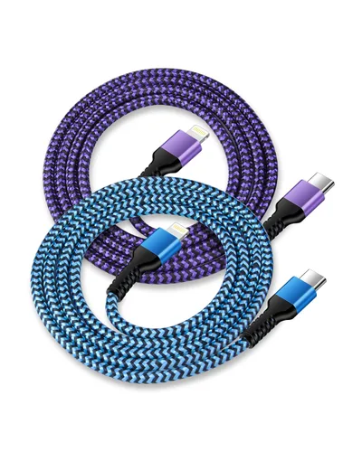 Miniatura 13 de Cable USB C para iPhone Air iPhone 17e 17 Pro Max 17 Pro 17 16e 16 Pro 15 Pro/Plus, 2 unidades de cable de carga rápida USB a Usbc, cable de carga